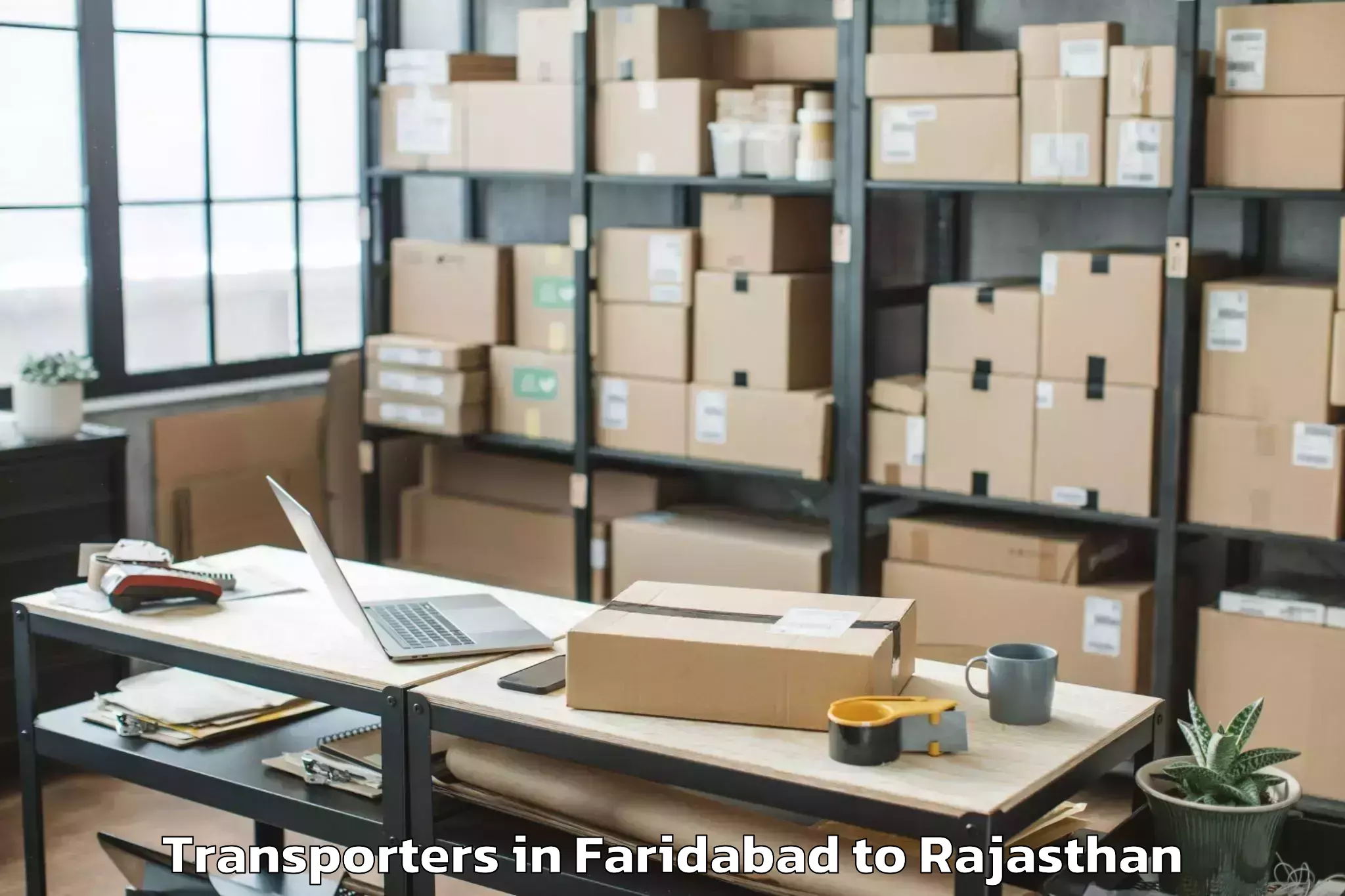 Book Faridabad to Kapasan Transporters